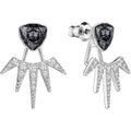 Swarovski fantastic pierced earrings jackets gray rhodium plating