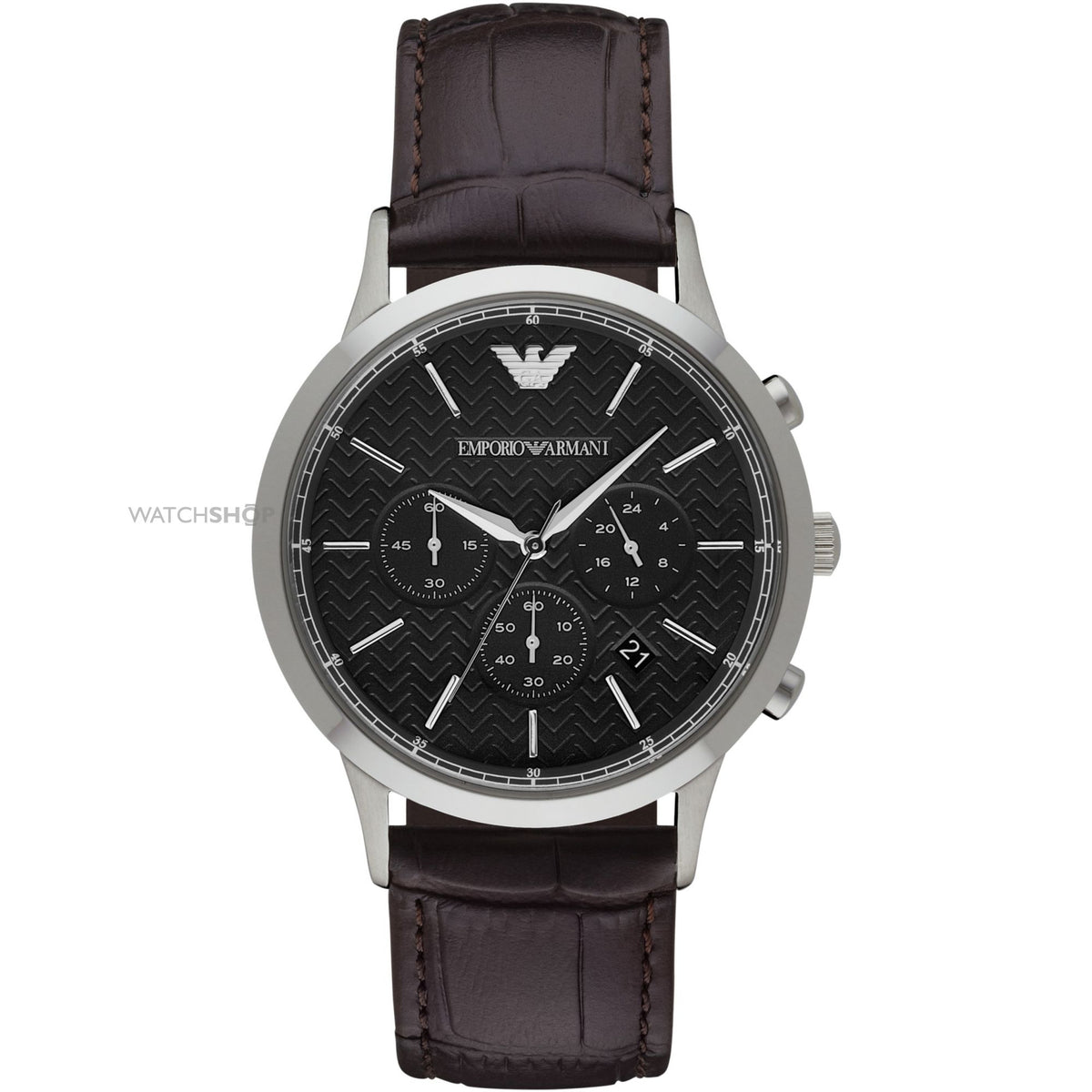 Emporio Armani Men's Dress Analog Display Quartz Brown Watch
