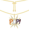 APM Yellow Silver Pop Multicolor Necklace