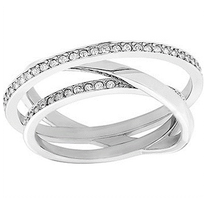 Swarovski Spiral Ring Mini Cry Rhs 50