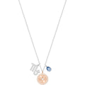 ZODIAC PENDANT, SCORPIO, TEAL, RHODIUM PLATING