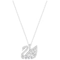 Swarovski Swan Lake Pendant, Small, White, Rhodium Plating