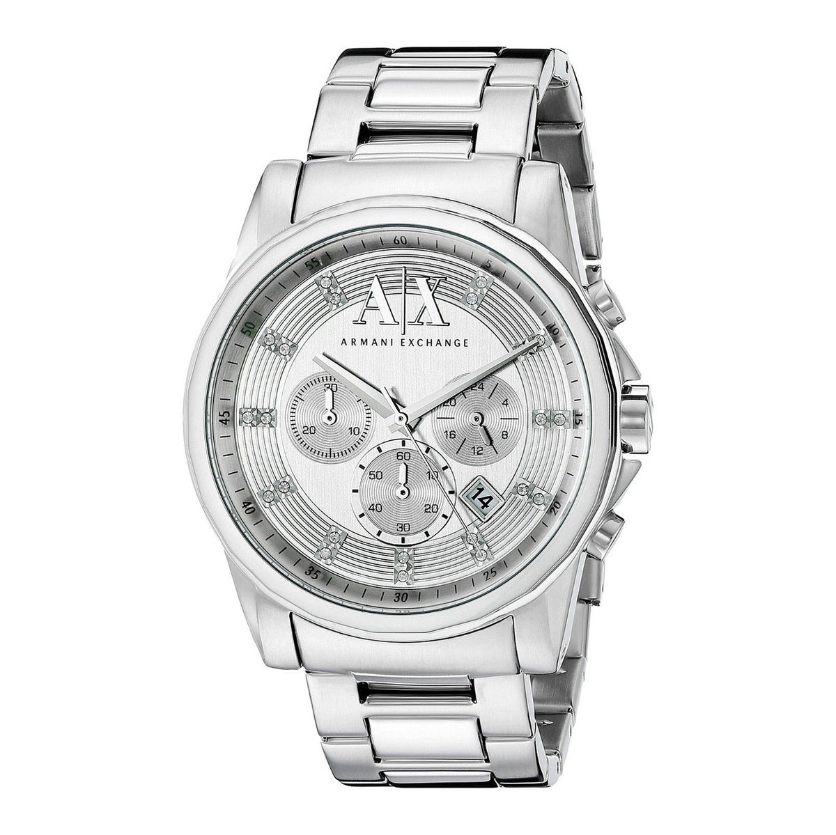 Armani Exchange Outer Banks Chronograph Silver Dial Stainless Steel Men's Watch