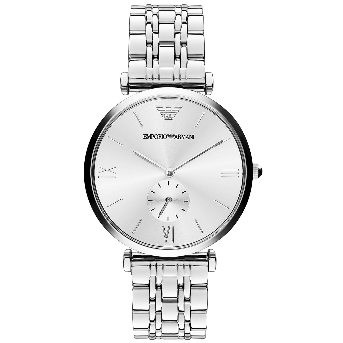 Emporio Armani Men's Classic Analog Display Quartz Silver Watch
