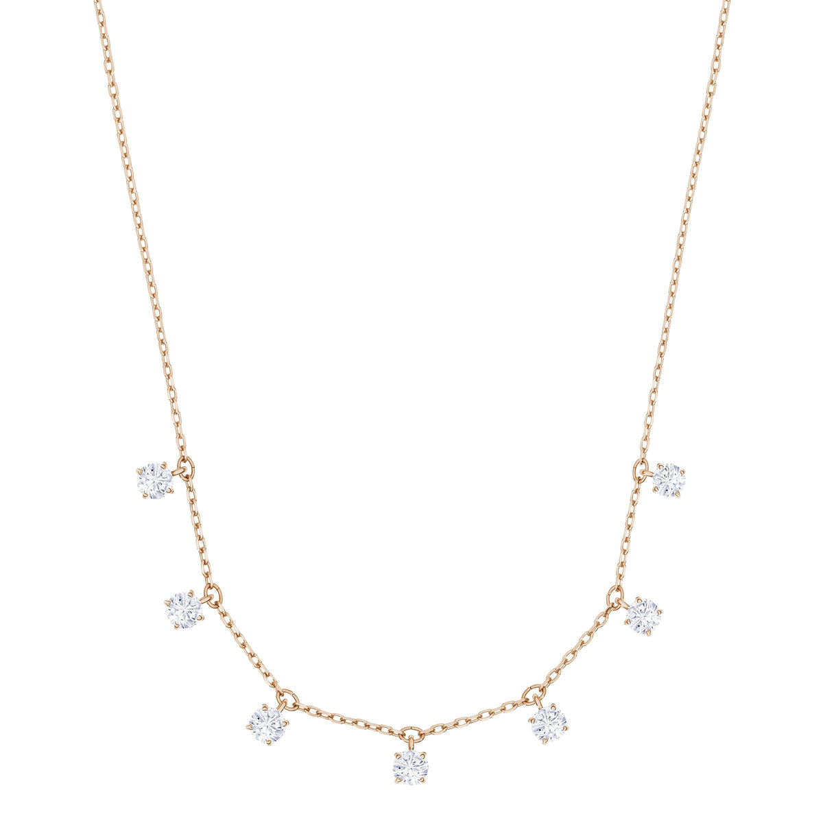 Swarovski Attract Choker, White, Rose Gold Plating