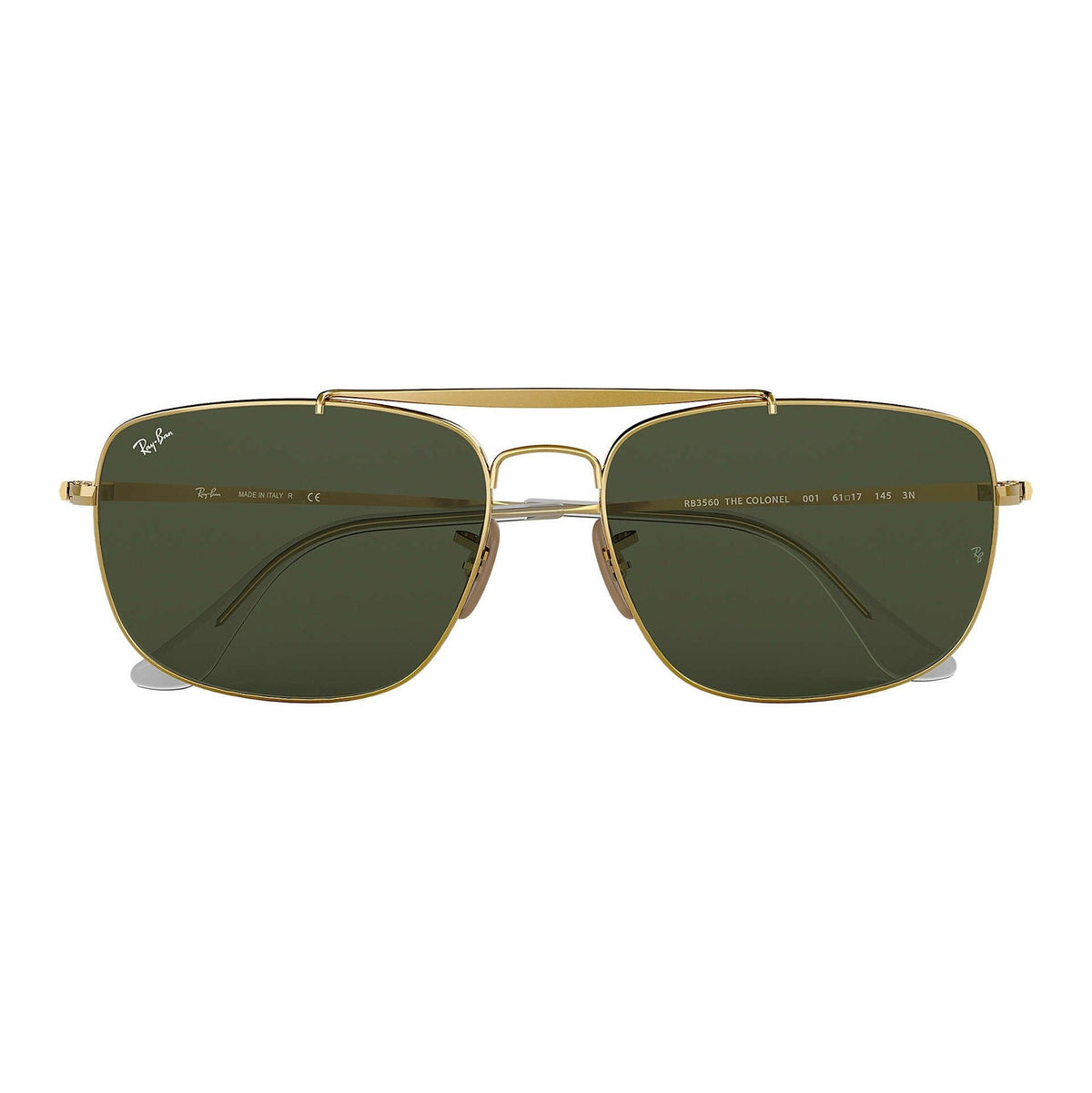 RAY-BAN Colonel Green Classic G-15 Lenses With Gold Frame