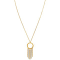 Swarovski Lyrebird Circle Necklace, White, Mixed Plating