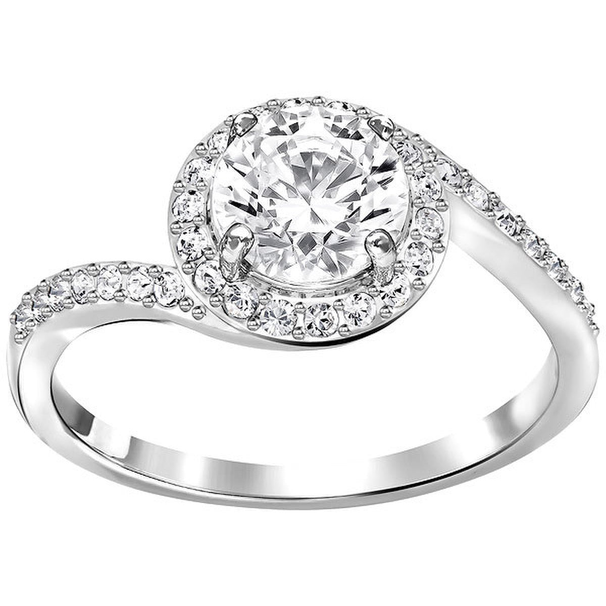 Swarovski Attract Light Swirl Ring