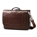 COLOMBIAN LEATHER FLAPOVER BRIEFCASE*