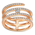 Swarovski Creativity Ring Coiled Cry Ros 55