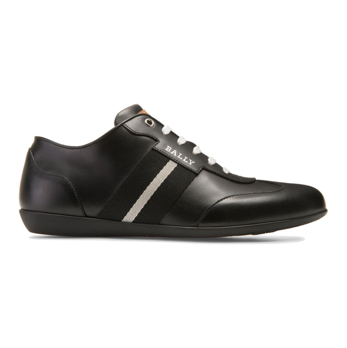 Bally harlam men's calf leather trainer in black-14