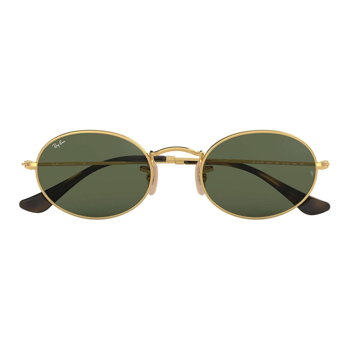 Ray-Ban Oval Flat Lenses RB3547N Gold - Metal - Green Lenses