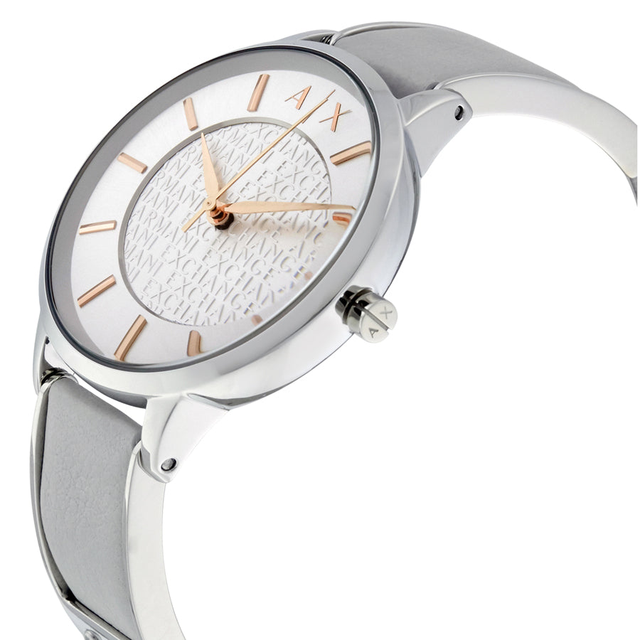 ARMANI EXCHANGE Olivia Silver Dial Ladies Dress Watch