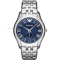 Emporio Armani Classic Blue Dial Stainless Steel Men's Watch