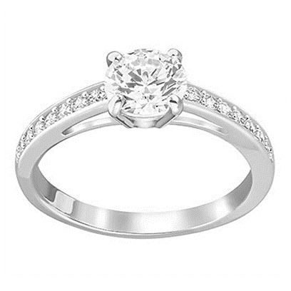 Swarovski Attract Ring Size 58 Round Rhs
