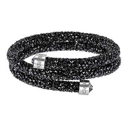 Swarovski Crystaldust Bangle Db Jet Sts S