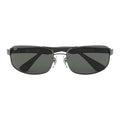 RAY-BAN RB3445 Gunmetal - Metal - Green Classic G-15 Lenses