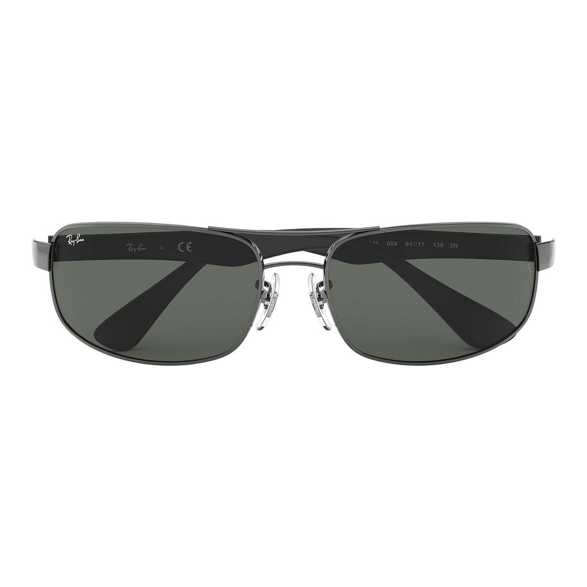 RAY-BAN RB3445 Gunmetal - Metal - Green Classic G-15 Lenses