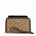 Coach Zip Around Organizer in Signature Jacquard