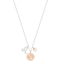ZODIAC PENDANT, LEO, WHITE, RHODIUM PLATING