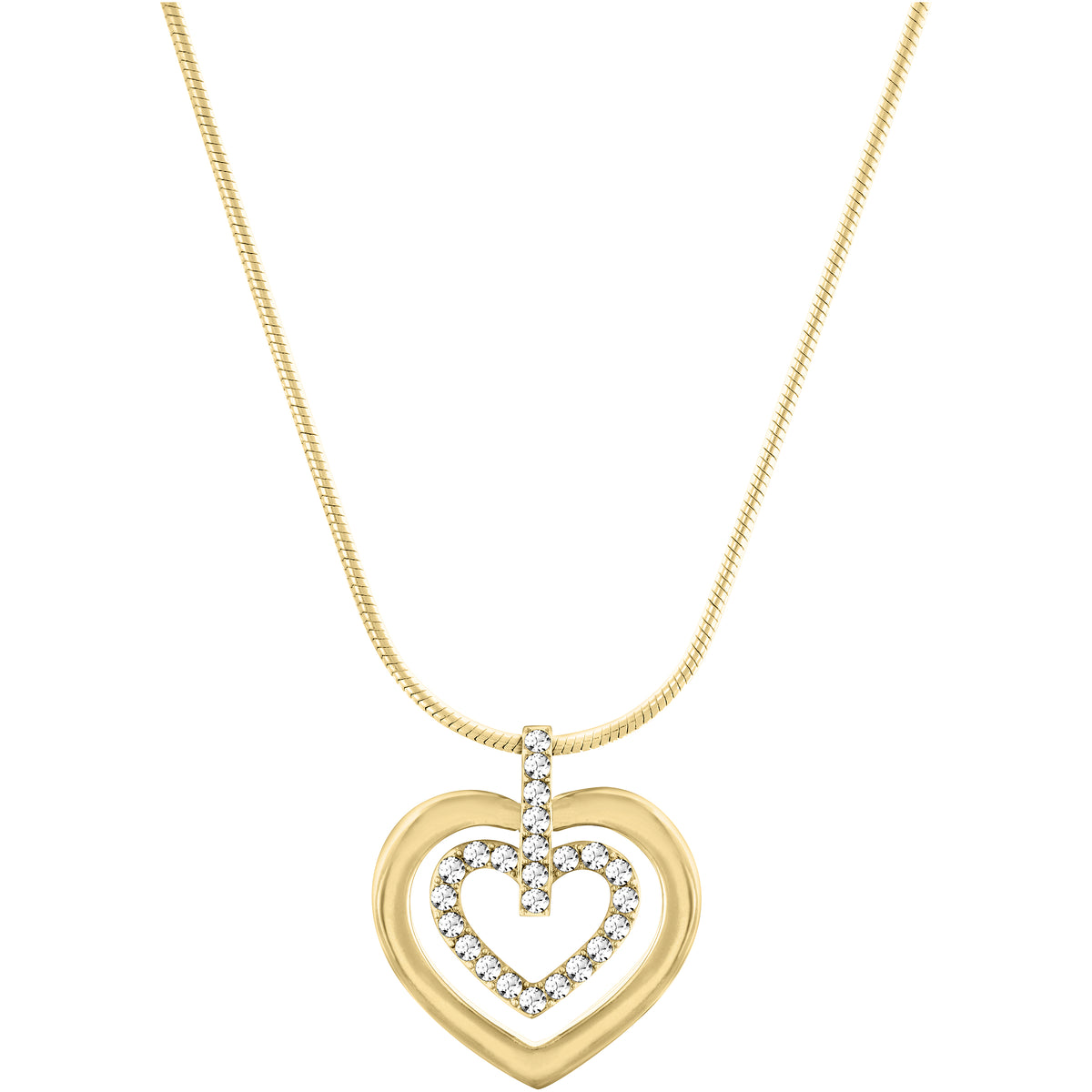 Swarovski Circle Heart Pendant