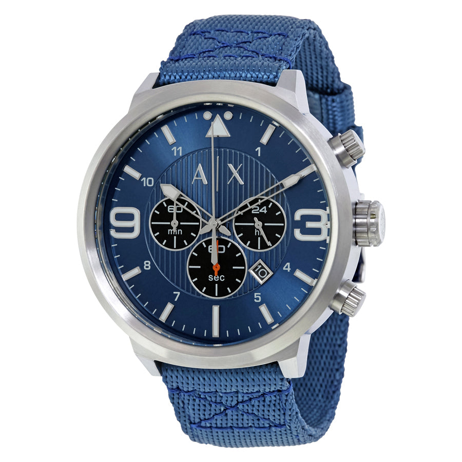 Armani Exchange Men's 'Street' Quartz Stainless Steel And Nylon Automatic Watch