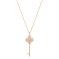 Swarovski Hall Key Pendant, Multi-Colored, Rose Gold Plating