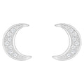 Swarovski Crystal Wishes Moon Pierced Earrings