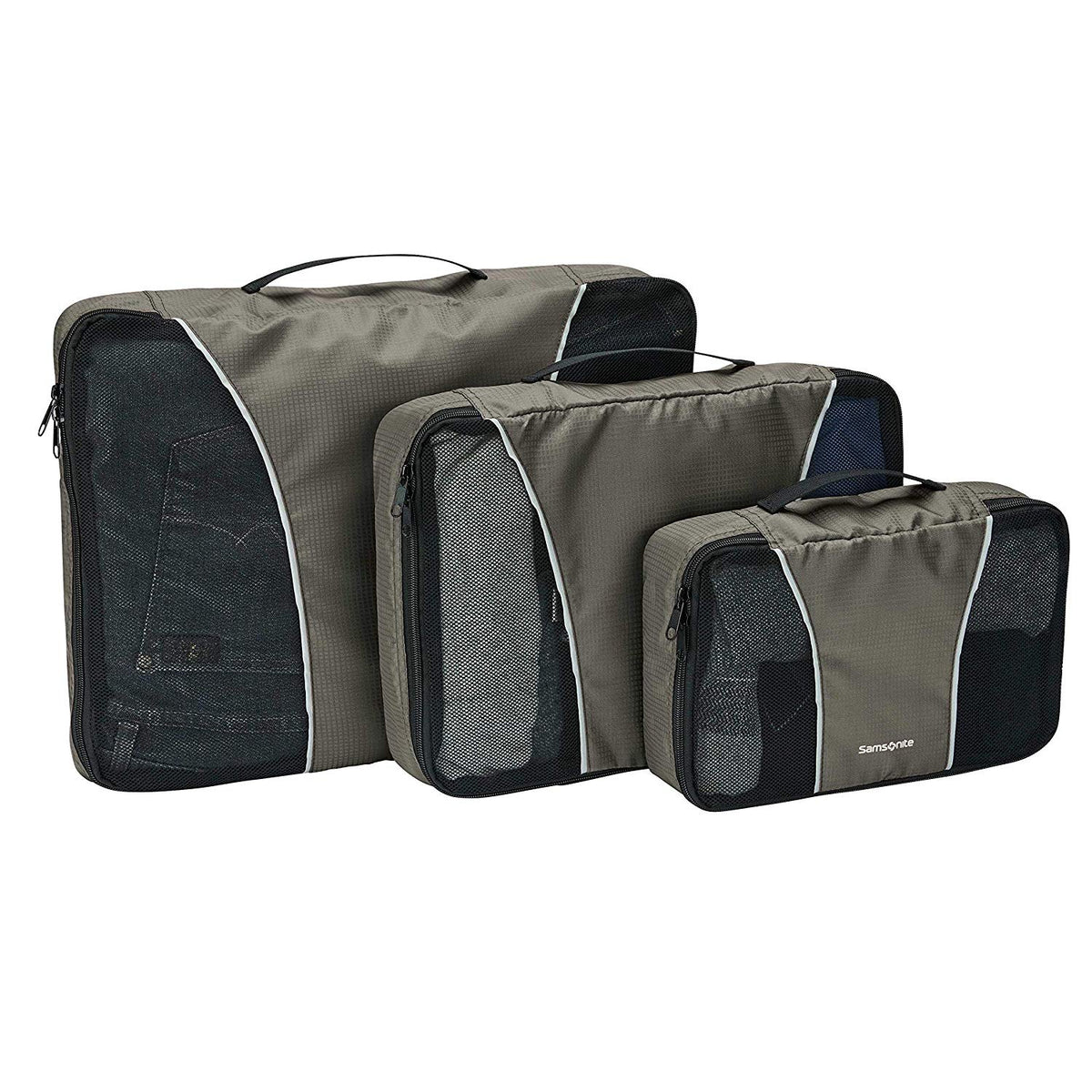 Samsonite 3 Piece Packing Cube Set Travel Tote Black One Size