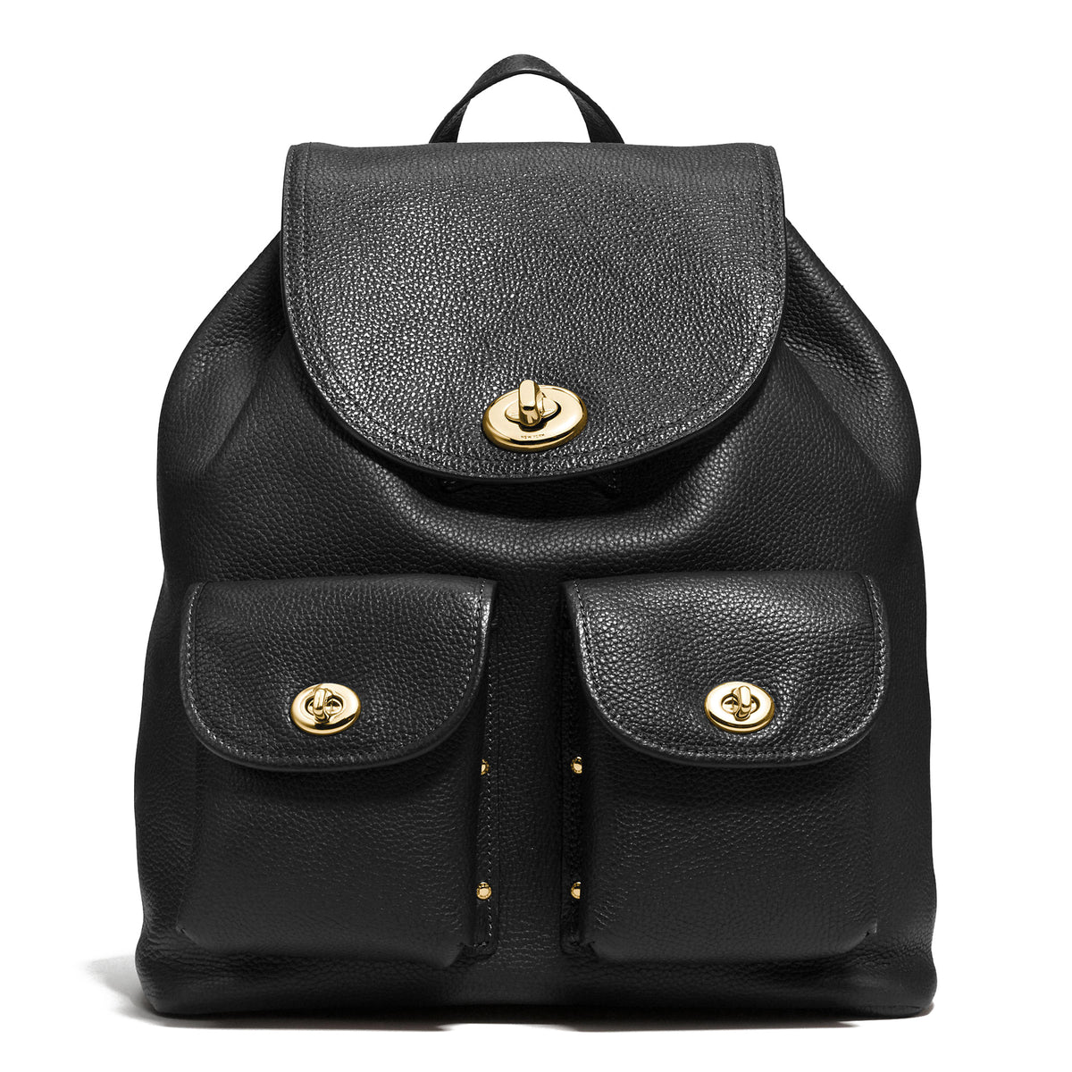 Coach TURNLOCK rucksack in pebble leather