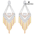 Swarovski Airy Pierced Earrings, White, Mixed Plating