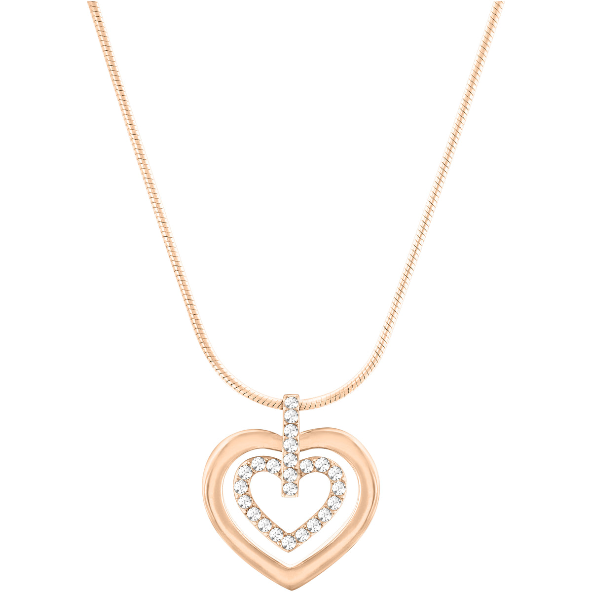 Swarovski Circle Heart Pendant