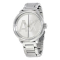 Armani Exchange Men's Analog Display Quartz Silver Watch
