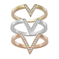 Swarovski Delta Ring Set Cry Mix 52