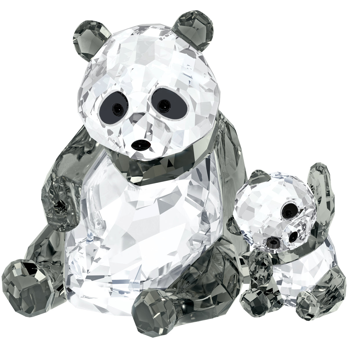 Swarovski Panda Mother with Baby