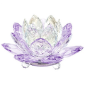 Swarovski Waterlily Candleholder Violet Small