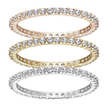 Swarovski Vittore Ring Set Czwh Mix 55
