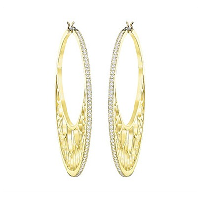 Swarovski Georgette Pierced Earrings Hoop