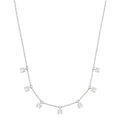 Swarovski Attract Choker, White, Rhodium Plating