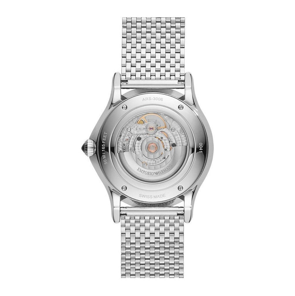 Emporio Armani Men's Swiss Automatic Stainless Steel Bracelet Watch