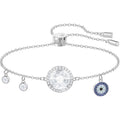 Swarovski Lucy Round Bracelet, Multi-Colored, Rhodium Plating