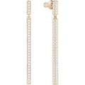 Swarovski Game Pierced Earrings, White, Rose Gold