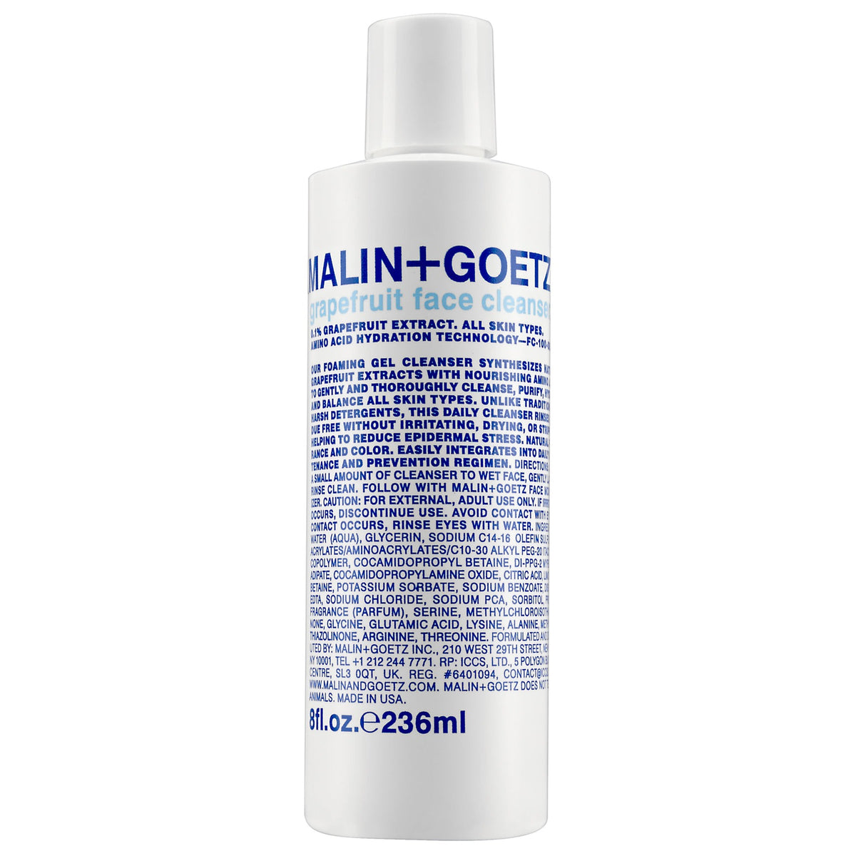 MALIN + GOETZ NEW! Grapefruit Face Cleanser, 8fl.oz.e236ml