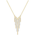 Swarovski Lyrebird Necklace, White, Mixed Plating