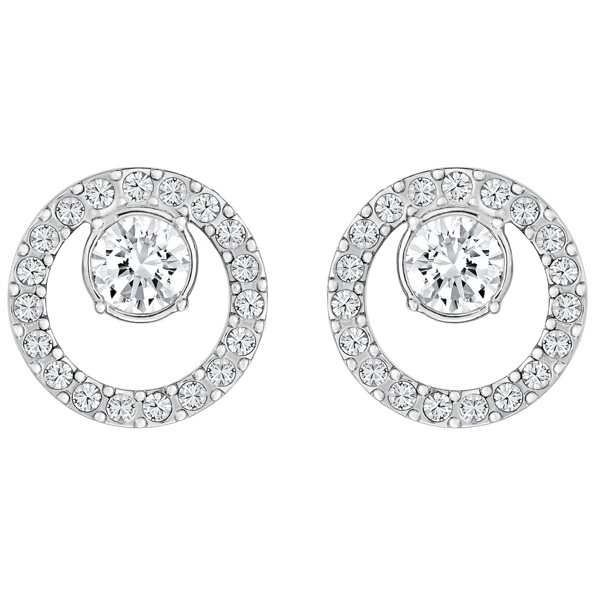 Swarovski Creativity Circle Pierced Earrings, S