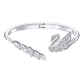 Swarovski Swan Lake Bangle Czwh Rhs S