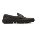 Bally pericles men's rubber coated calf leather driver in black
