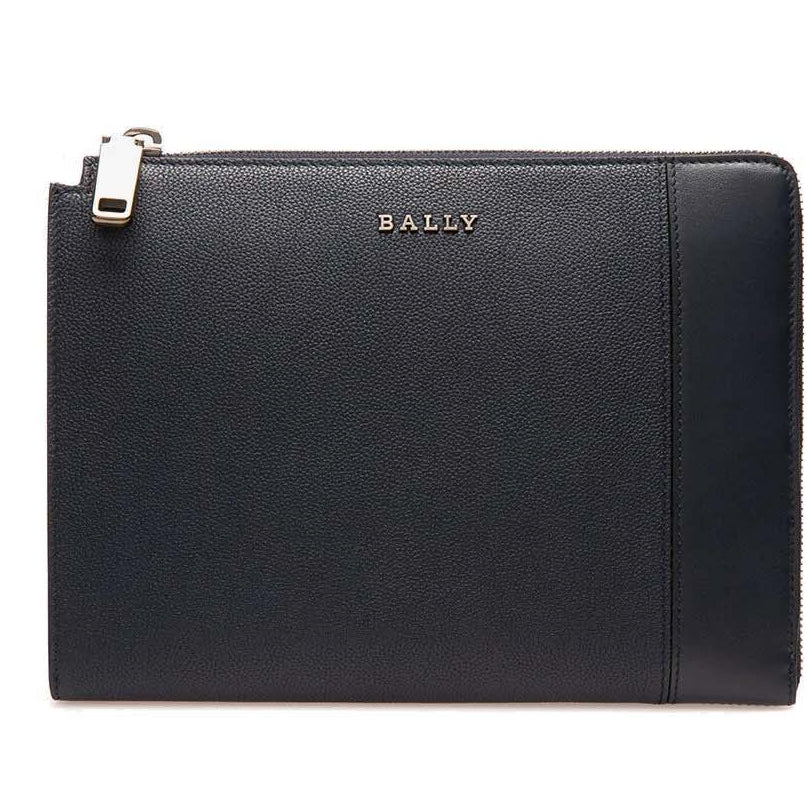 Bally Eisner Leather Clutch Bag