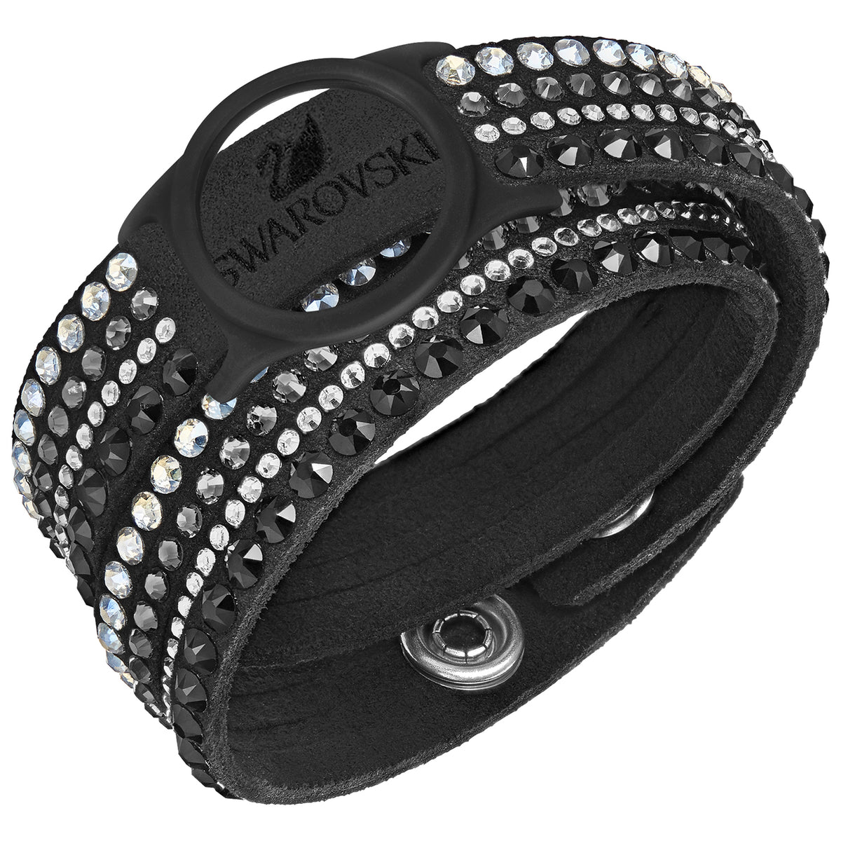 Swarovski Slake Dlx Ac Bracelet Car Jet Sts Bk Msp