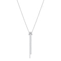 Swarovski Lifelong Y Pendant, White, Rhodium Plating